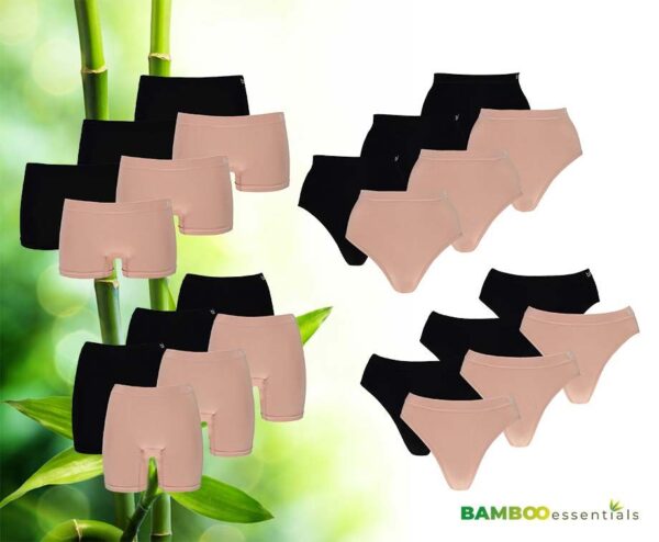3-Pack Bamboo Essentials Seamless Dames Ondergoed - In Diverse Kleuren En M ...