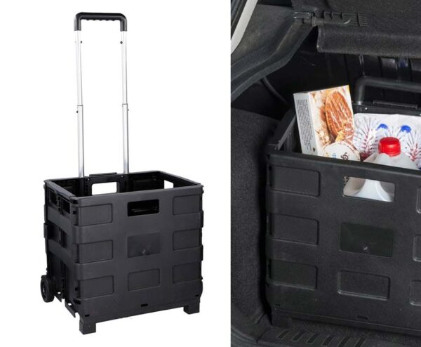 Opvouwbare Boodschappentrolley - Licht Spullen En Boodschappenverplaatsen! ...