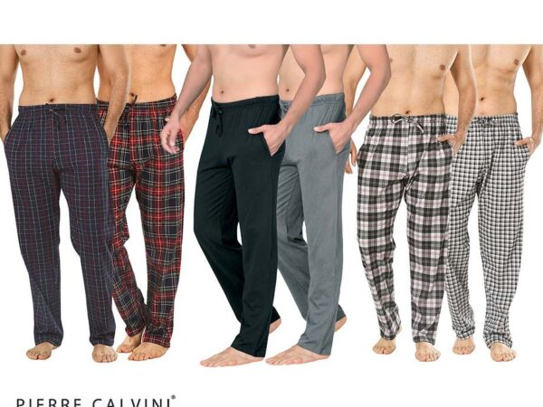 2-Pack Pierre Calvini Loungewear Pyjamabroeken - Verkrijgbaar In 4 Kleurpak ...
