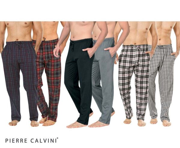 2-Pack Pierre Calvini Loungewear Pyjamabroeken - Verkrijgbaar In 4 Kleurpak ...