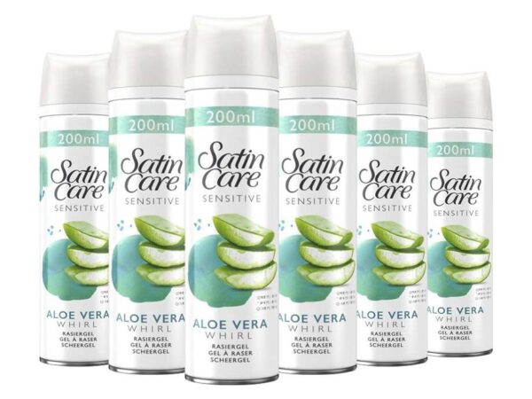6-Pack Gillette Venus Satin Care scheergel 200ml - Supervoordelige Voorraad ...