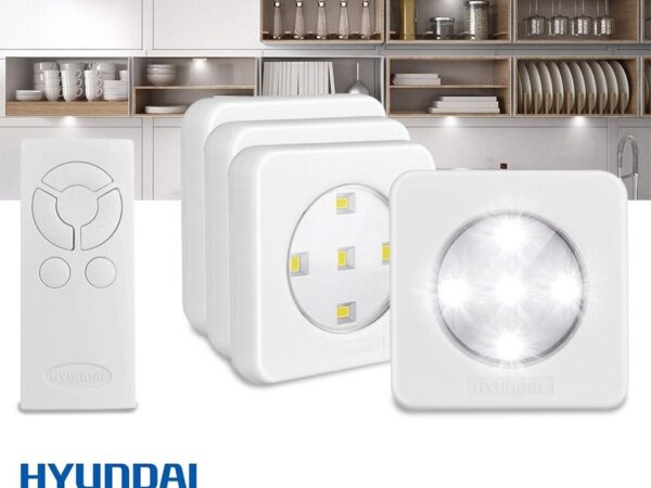 4-Pack Hyundai Draadloze LED Puck Lights - Met Afstandsbediening! ...
