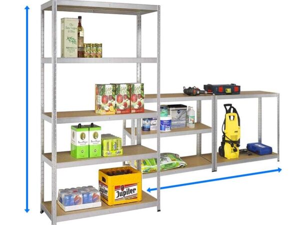 Robuuste Opbergkast Met 5 Planken - Horizontaal Of Verticaal Te Monteren! ...