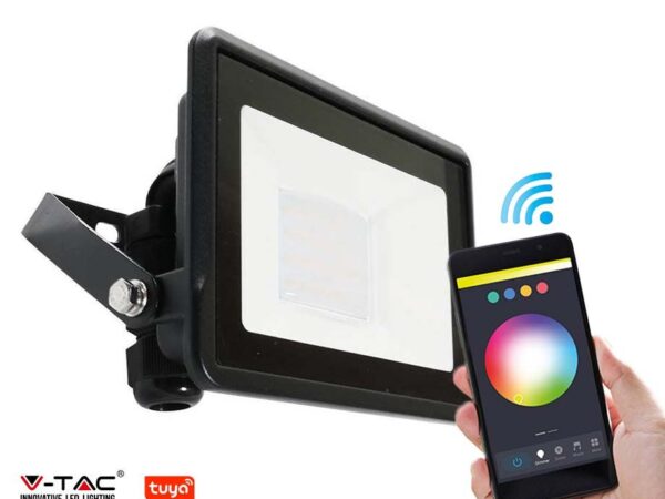 V-Tac Smart Wifi Floodlight - Met Slimme Functies En Handige Aansluitconnec ...