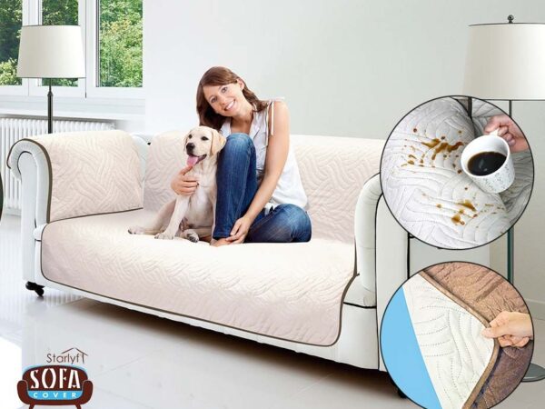 Starlyf Dubbelzijdige Sofa Cover - In 3 Maten Verkrijgbaar! ...