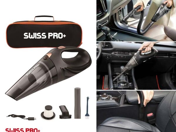 Swiss Pro Draadloze Autostofzuiger - Bereikt Alle Kiertjes! ...