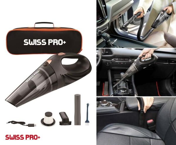 Swiss Pro Draadloze Autostofzuiger - Bereikt Alle Kiertjes! ...