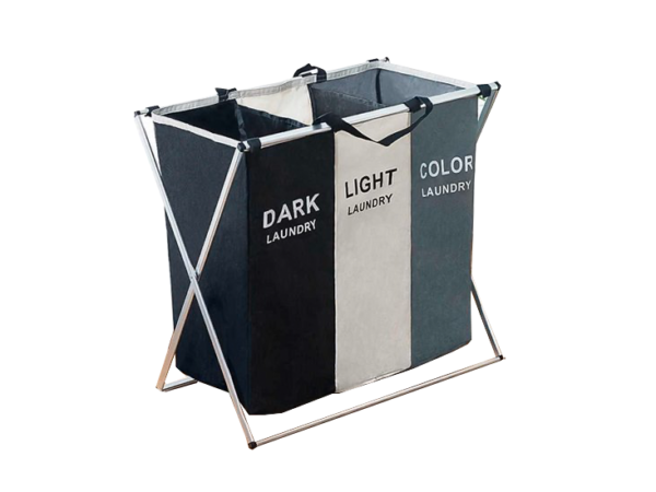 Wassorteerder met 3 compartimenten - Wasmand - 90L