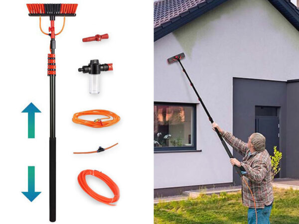 Telescopische waterbezem in de aanbieding