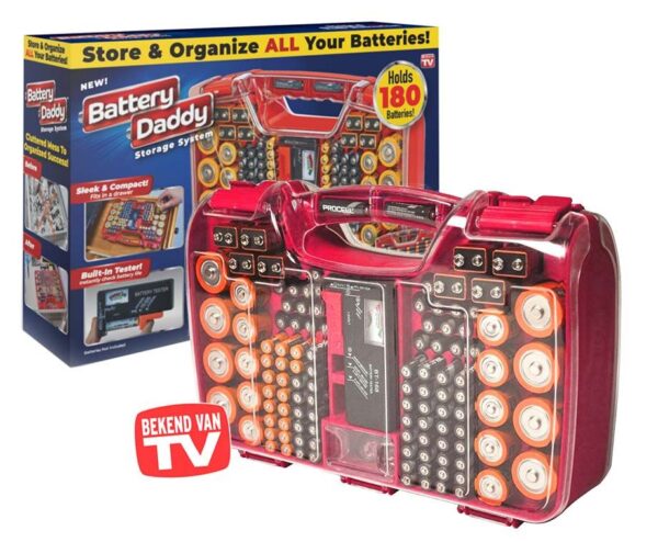 Battery Daddy Batterijbox - Voor 180 Batterijen! ...