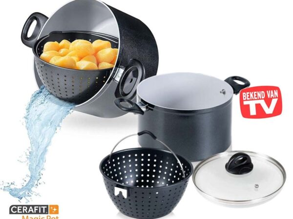 Cerafit Magic Pot - Multifunctionele Kookpan Met Geïntegreerd Vergiet! ...