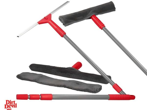 5-Delige Dirt Devil Telescopische Raamreinigingsset - Met Doeken En Wisser! ...