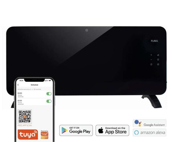 Flinq Smart Panel Heater Zwart - Direct Voordelig Verwarmen! ...