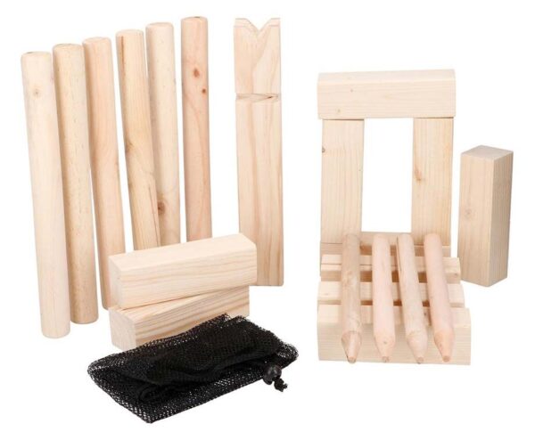 Kubb Houten Werpspel - Populair Buitenspel Voor Jong En Oud! ...