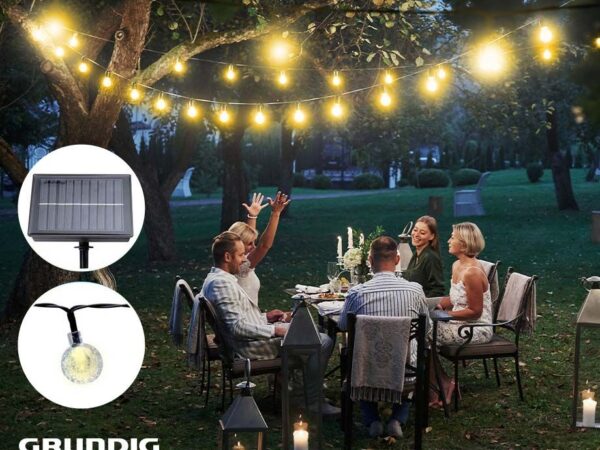 XL Solar Lichtslinger Met 50 Lampjes - 6