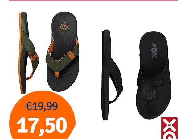 Dagaanbieding XQ Teenslippers heren Comfortable Cushion - Keuze uit 2 kleuren