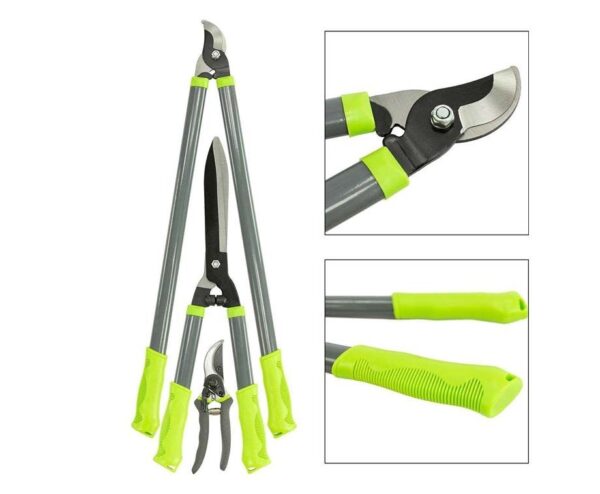 3-Delige Tuingereedsschapset - Voor Het Grote En Kleine Snoeiwerk! ...