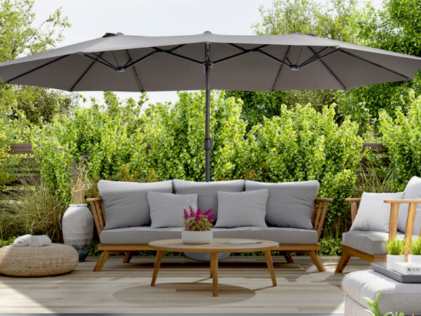 Dubbele parasol van Lifa Garden