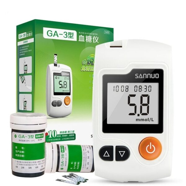 Bloedglucosemeter met 50x Teststrips en 50x Lancetten