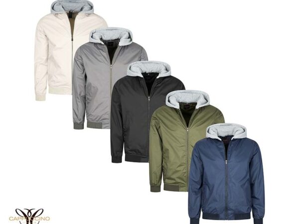 Cappuccino Bomber Jacket - Met Afneembare Capuchon! ...