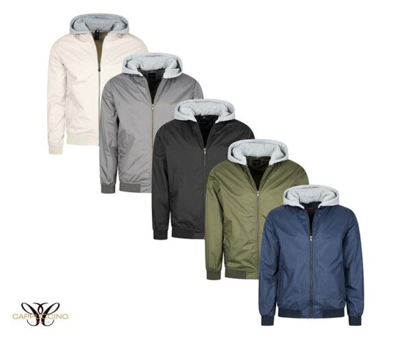Cappuccino Bomber Jacket - Met Afneembare Capuchon! ...