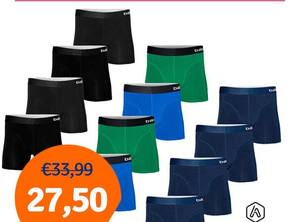 Apollo Bamboe Boxershorts 4-pack - Verkrijgbaar in 3 kleuren