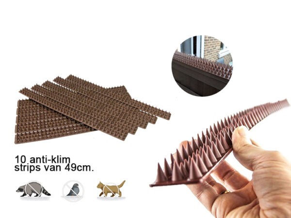 Kinzo anti-klim strips - 10 stuks - Voor het weren van dieren of dieven