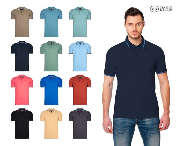 Mario Russo Polo - Verkrijgbaar In 12 Kleuren! ...