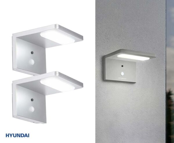 Hyundai Lighting Sensor Wandlamp Op Zonne-Energie - Vandaag 1+1 GRATIS! ...