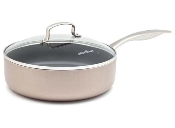 GreenChef Royal Bronze keramische hapjespan met deksel 24 cm - 3.10L