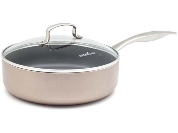 GreenChef Royal Bronze keramische hapjespan met deksel 24 cm - 3.10L