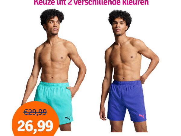 Dagaanbieding Puma Zwembroek Heren Mid Shorts