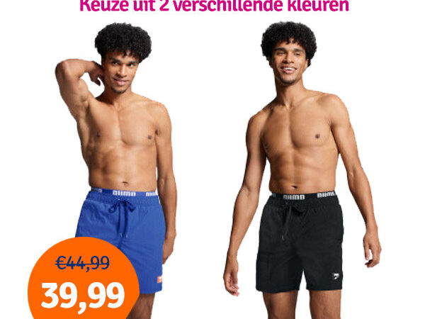 Dagaanbieding Puma Zwembroek Heren Utility Mid Shorts