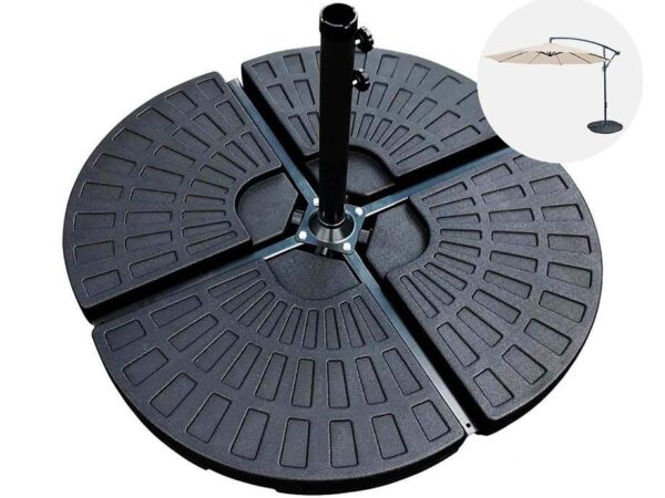 Set Parasoltegels Voor Parasol Met Kruisvoet - Eenvoudig Te Verplaatsen! ...