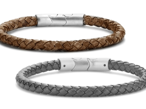 Gevlochten heren armband