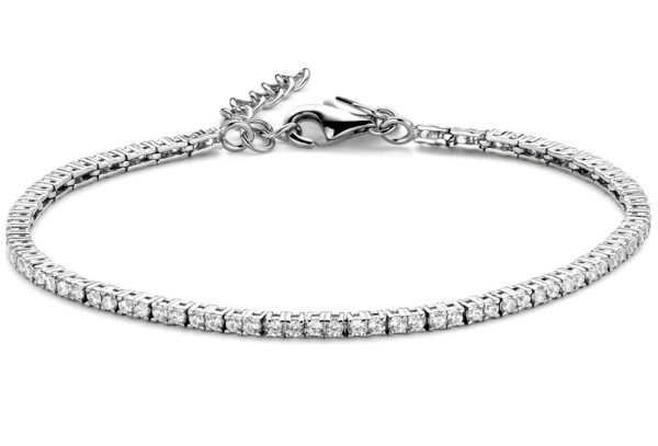 Zilveren armband met zirkonia