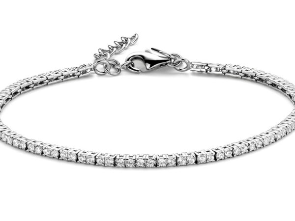 Zilveren armband met zirkonia