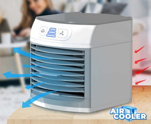 Luxe Mini Air Cooler Cube - Krachtige Luchtkoeler Met Moodlight! ...