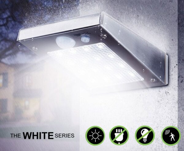Solar LED Beveiligingslamp Met Bewegingssensor - Praktisch