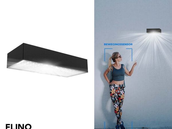 FlinQ Solar Brick Buitenlamp Met Sensor - Geeft Helder Licht Bij Beweging I ...