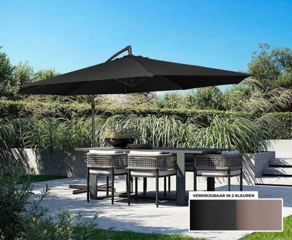 Luxe XXL Zweefparasol 3 Meter - Inclusief GRATIS Beschermhoes! ...