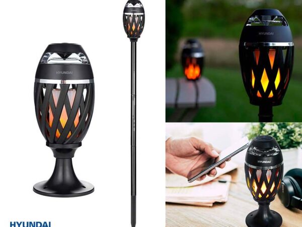 Hyundai Draadloze Buiten Speaker Met Flame-Verlichting - De Sfeermaker In I ...