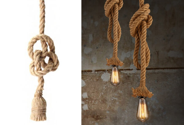 Touwlamp in de aanbieding
