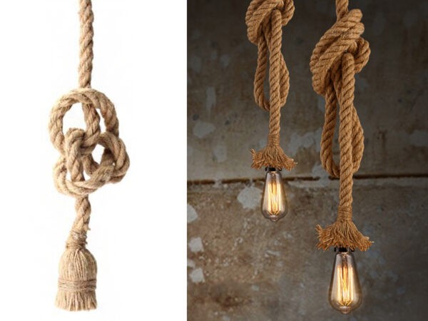 Touwlamp in de aanbieding