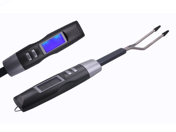 BBQ vork met elektronische thermometer en lcd-scherm