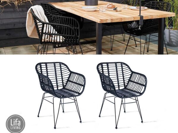2-Pack Buiten- En Binnenstoelen Rhodos - Comfort En Elegantie! ...