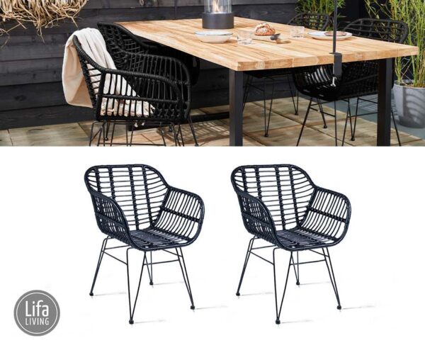 2-Pack Buiten- En Binnenstoelen Rhodos - Comfort En Elegantie! ...