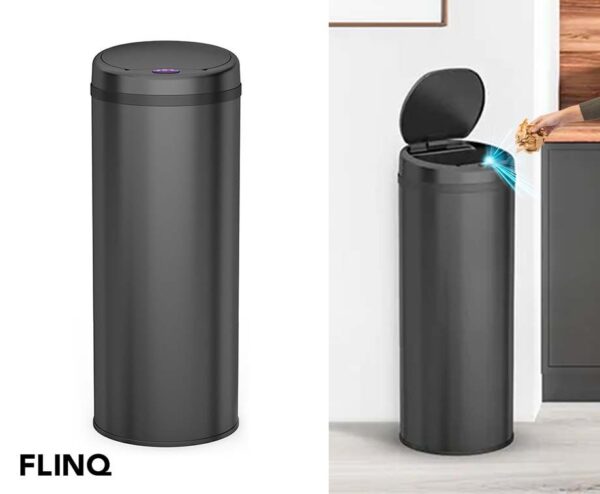 FlinQ Hygiënische Sensor Prullenbak 50L - Opent En Sluit Automatisch! ...