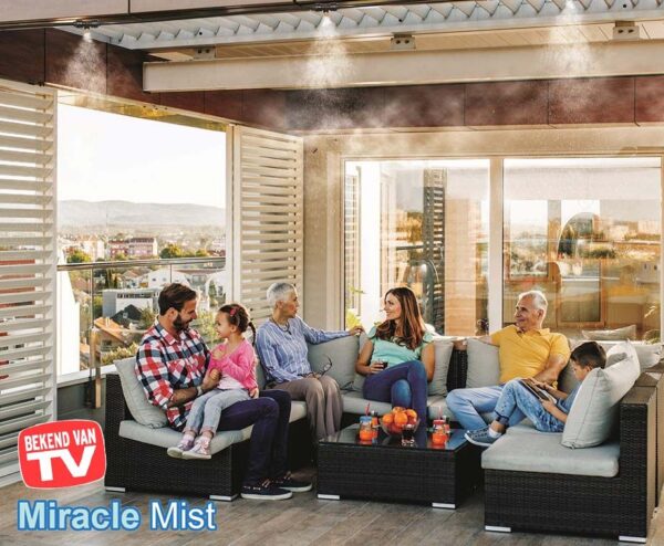 Miracle Mist Vernevelingssysteem - Heerlijke Verkoeling Tijdens Warme Dagen ...