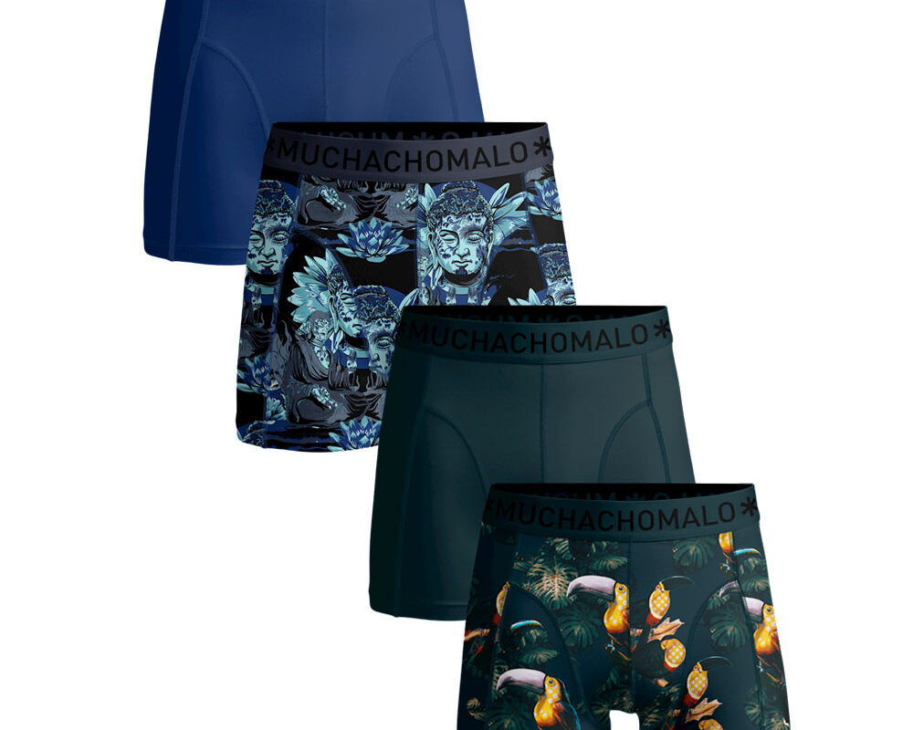 Muchachomalo Boxershorts 4-pack Solid / Print